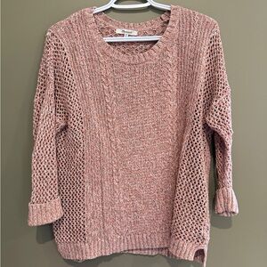 Madewell Women's Knit Sweater in Soft Pink